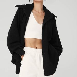 alo Micro Sherpa Envy shacket